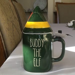 🎄HOLIDAY SALE🎄 Rae Dunn Buddy the Elf Mug W/Topper HARD TO FIND NWT